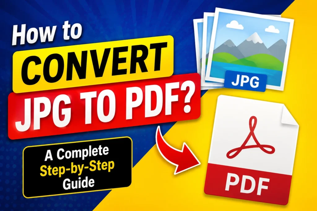 How to Convert JPG to PDF A Complete Step-by-Step Guide