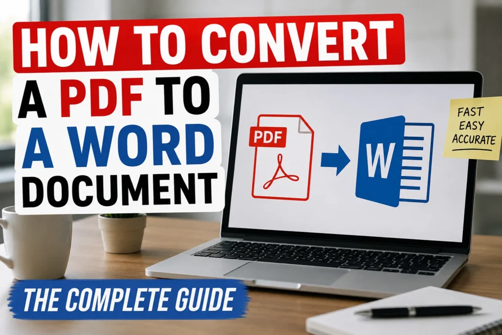 How to Convert a PDF to a Word Document The Complete Guide