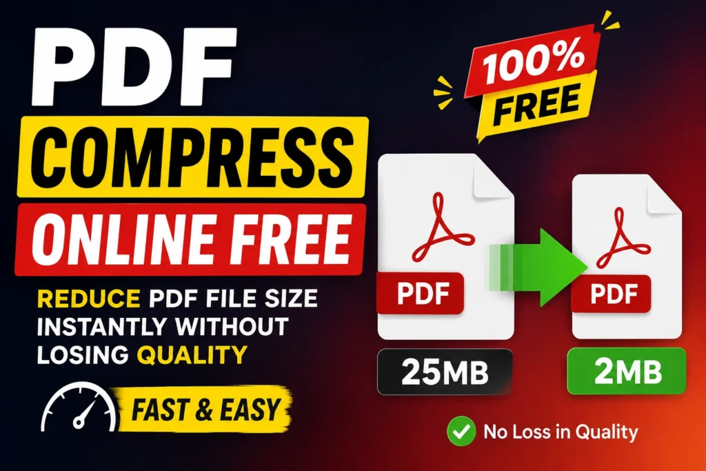 PDF Compress Online Free – Reduce PDF File Size Instantly Without Losing Quality